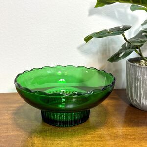 1950s Mid Century Modern Vintage E O Brody Green Serving Bowl